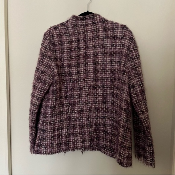 beautiful vintage wool mohair woven jacket - Picture 2 of 5